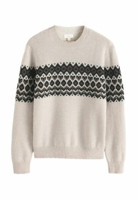 Unselected, ecru white fairisle