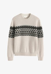 Valitud, ecru white fairisle