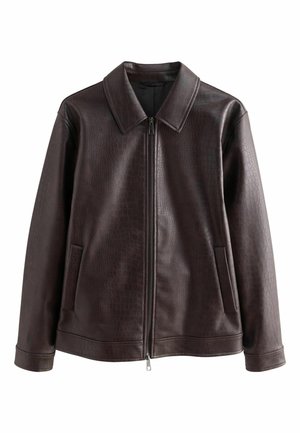 REGULAR FIT  - Kunstlederjacke - burgundy red