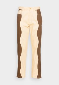 Vintage Supply CUT SEW WAVE  - Calças de ganga de perna direita - ecru