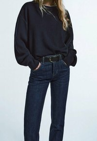 Massimo Dutti Jeans straight leg - blue-black denim