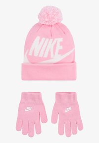 Nike Sportswear - POM BEANIE GLOVE SET - Gloves - pink Thumbnail Image 1
