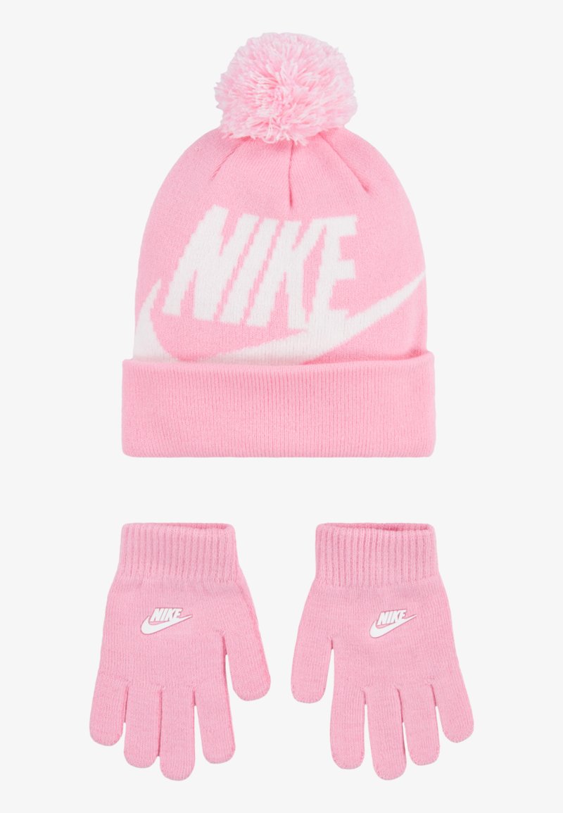 Nike Sportswear - POM BEANIE GLOVE SET - Gloves - pink, Enlarge