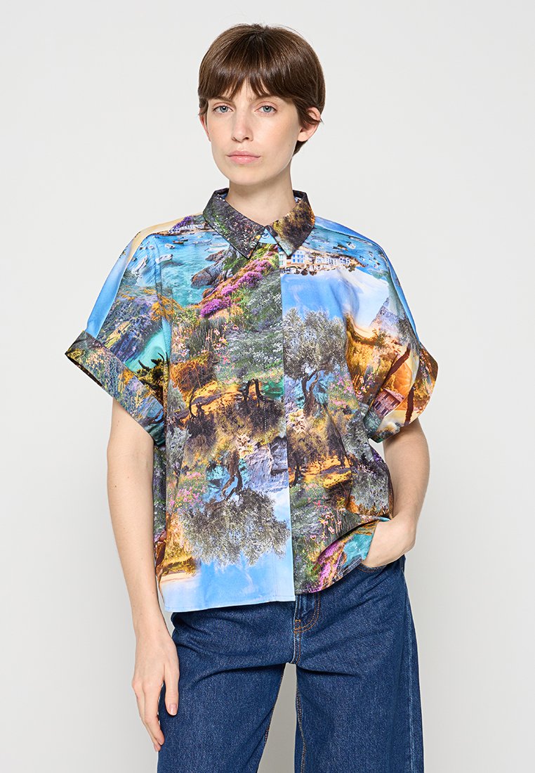 Numph Overhemdblouse blauw