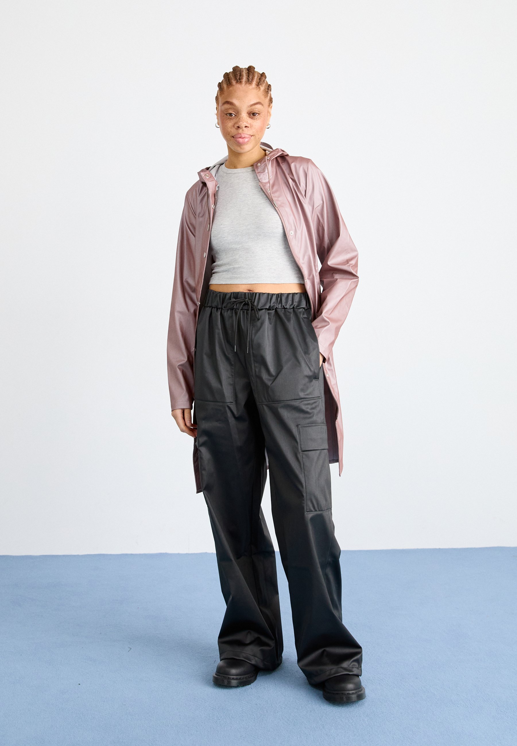 Rains CURVE UNISEX - Parka - muse/fuxia - Zalando.it