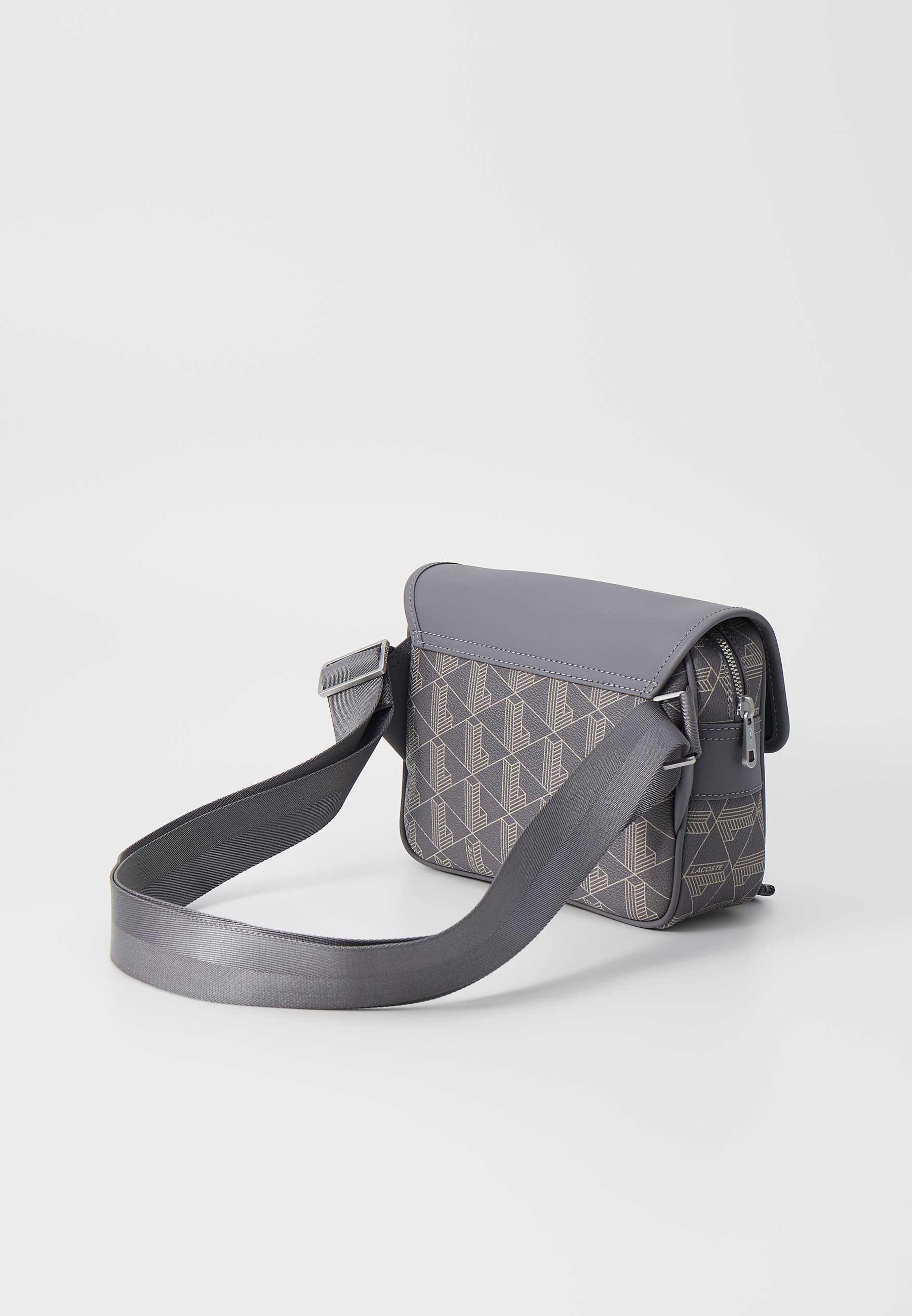 Lacoste MESSENGER BAG - Cross body bag - mono castlerock string