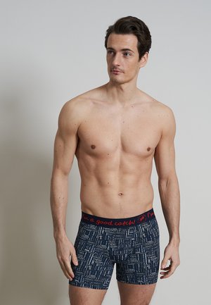 2ER PACK - Pants - blau-dunkel-allover