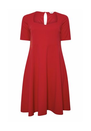 Yours Clothing, WOMEN'S SKATER DRESSES - DRESS - Vestito casual - red