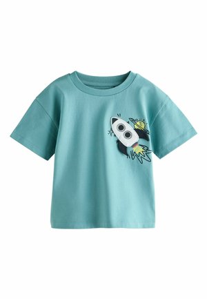 REGULAR FIT - SHORT SLEEVE INTERACTIVE - Potiskana majica - blue rocketship