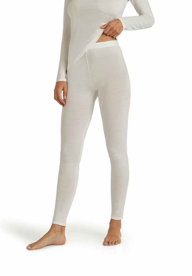 FALKE DAILY CLIMAWOOL LONG - Strumpfhose - off white