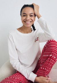LASCANA XMAS  - Pizsama szett - white/red