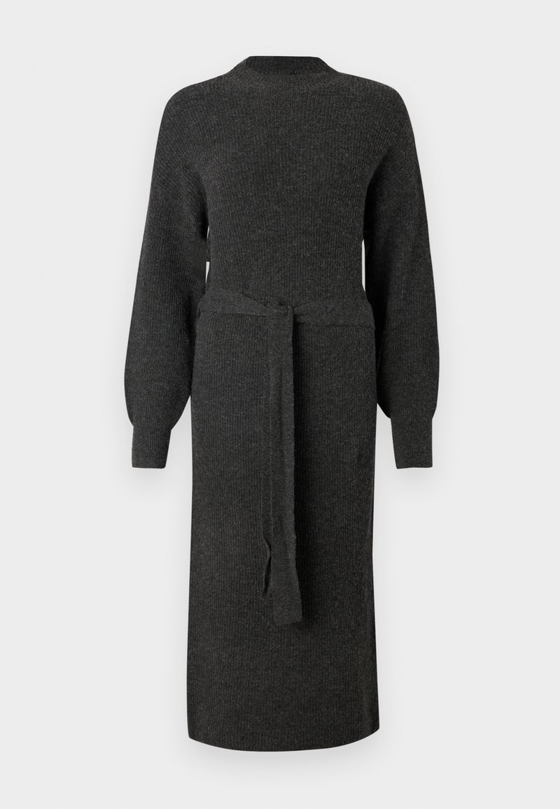 Only Gebreide jurk donkergrijs gemêleerd Only Gebreide jurk donkergrijs gemêleerd