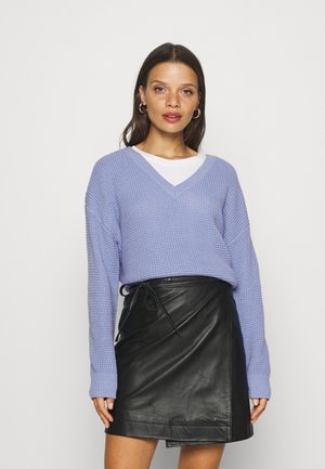 VMLEANNA V NECK - Trui - grapemist