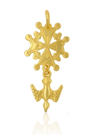 HUGENOTTENKREUZ  29X12MM - Ciondolo - gelbgold-coloured
