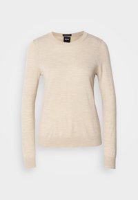 BOSS FERPINA - Strikkegenser - light beige