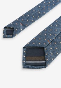Next PATTERN - Cravate - navy blue polka dot