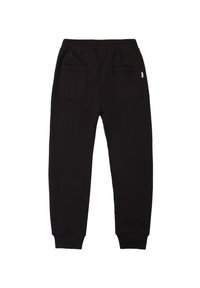 Schwarze Jogginghosen mit einem schmal zulaufenden Beindesign, aus weichem Stoff gefertigt, mit zwei Gesäßtaschen und einem elastischen Bund für zusätzlichen Komfort.