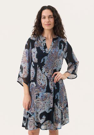 ELKA - Denné šaty - dark navy paisley