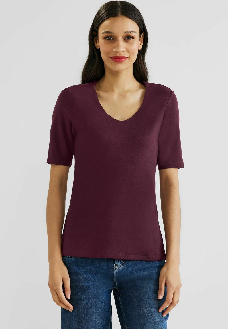 Street One UNI - T-Shirt basic - tamed berry