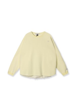 10DAYS RAW EDGE - Felpa - pastel yellow