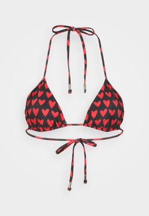 TRIANGLE - Bikini-Top - black/red