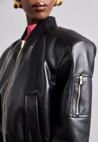 Fête Impériale PLATON JACKET - Bunda z nepravej kože - black