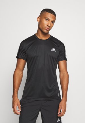 RESPONSE RUNNING SHORT SLEEVE TEE - Print T-shirt - black