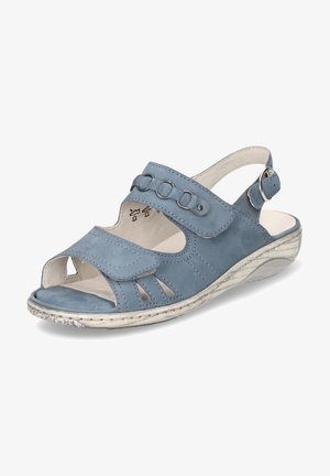 Waldläufer GARDA - Wedge sandals - blau
