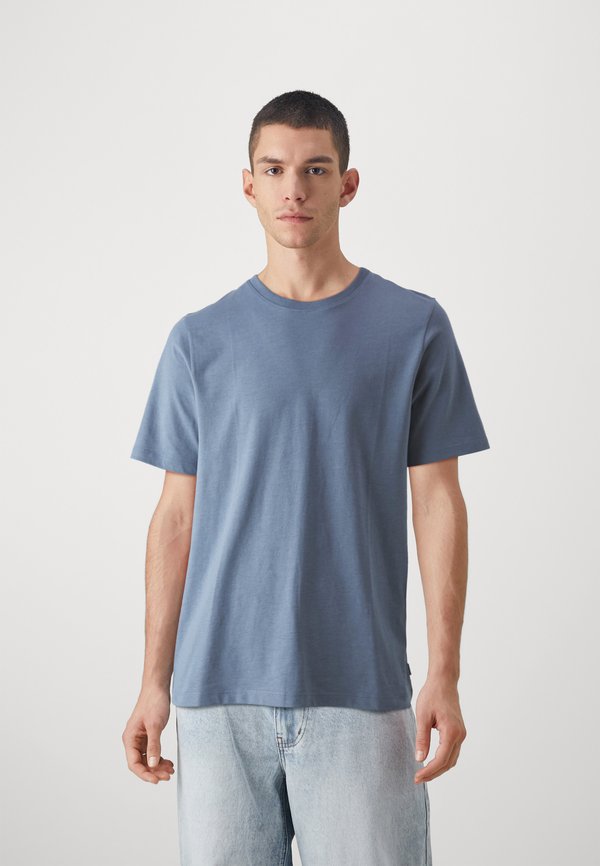 MELANGE TEE NECK NOOS - Basic T-shirt - flint stone detail:melange
