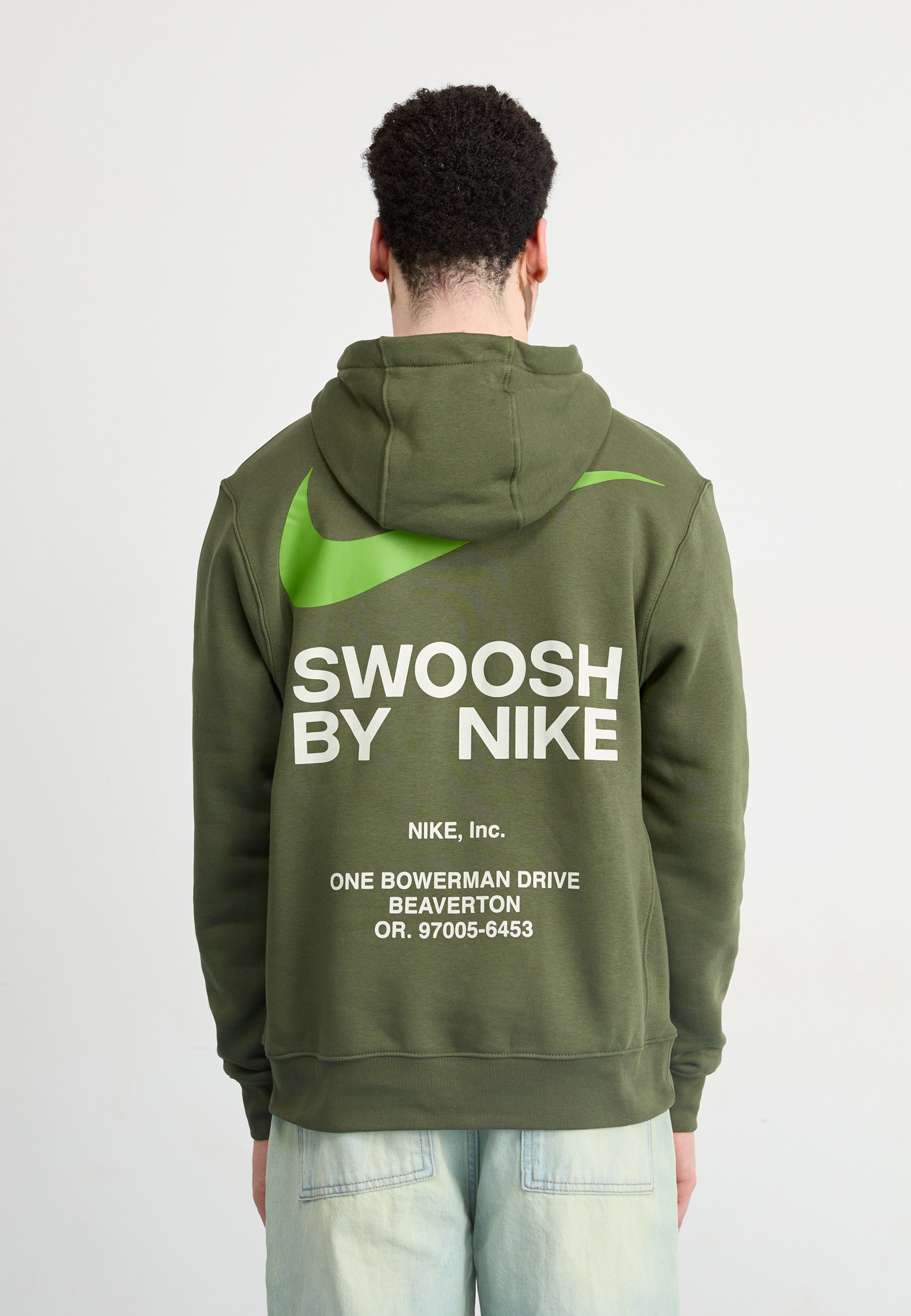 Nike Sportswear HOODIE - Sweatshirt - cargo khaki/khaki