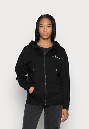 JAYLA - Sweater met rits - black
