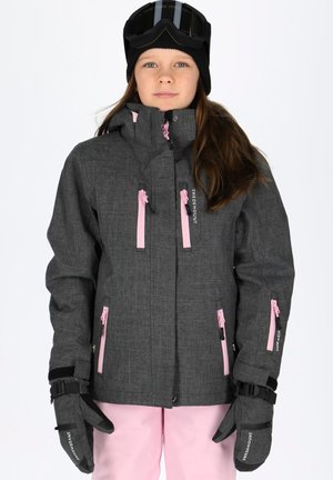 CERVINIA JR - Veste de snowboard - charcoal melange light pink