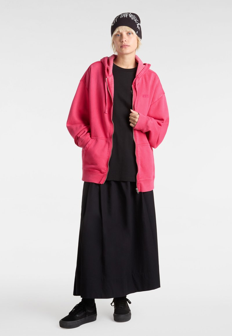 Vans EVERYDAY OVERSIZED FULL ZIP - Mikina na zip - cherries jubilee