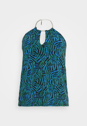 MICHAEL Michael Kors ZEBRA CHAIN HALTER - Top - royal