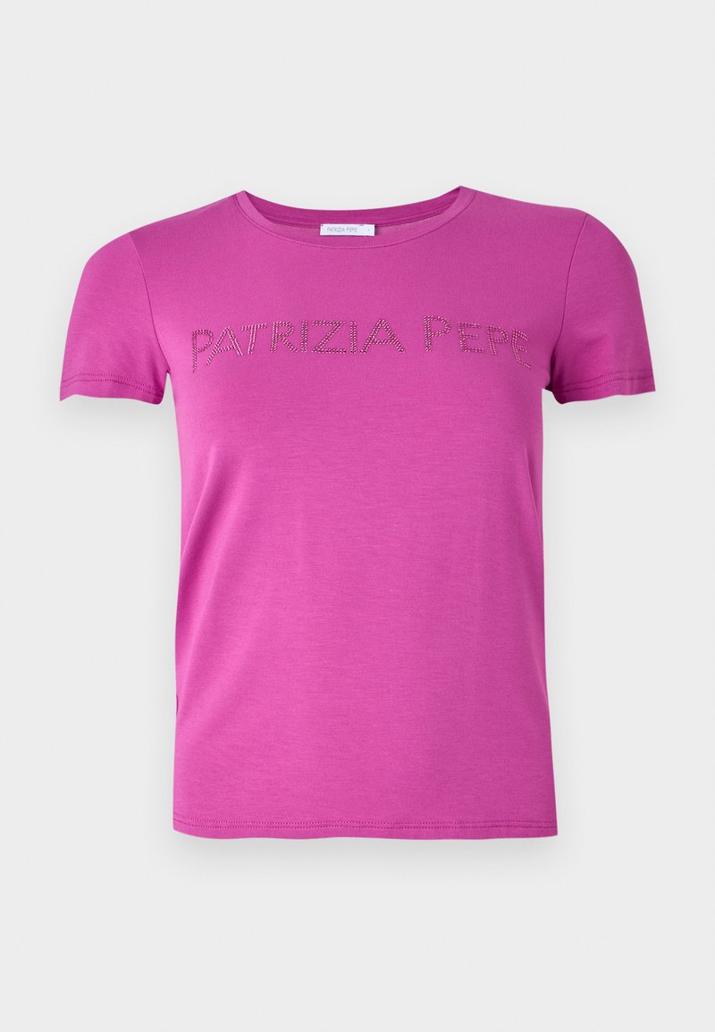 PATRIZIA PEPE T-shirt print donkerroze PATRIZIA PEPE T-shirt print donkerroze