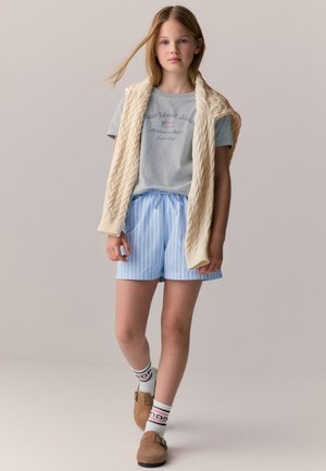 Superdry & Co, REGULAR FIT - LOUNGE SHORTS SET  . - Nachtwäsche Set - grey blue