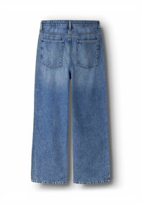 Denim culottes v svetlo modri barvi s sproščenim krojem. Imajo srednje visok pas, dva zadnja žepa in klasično šivanje vzdolž šivov.
