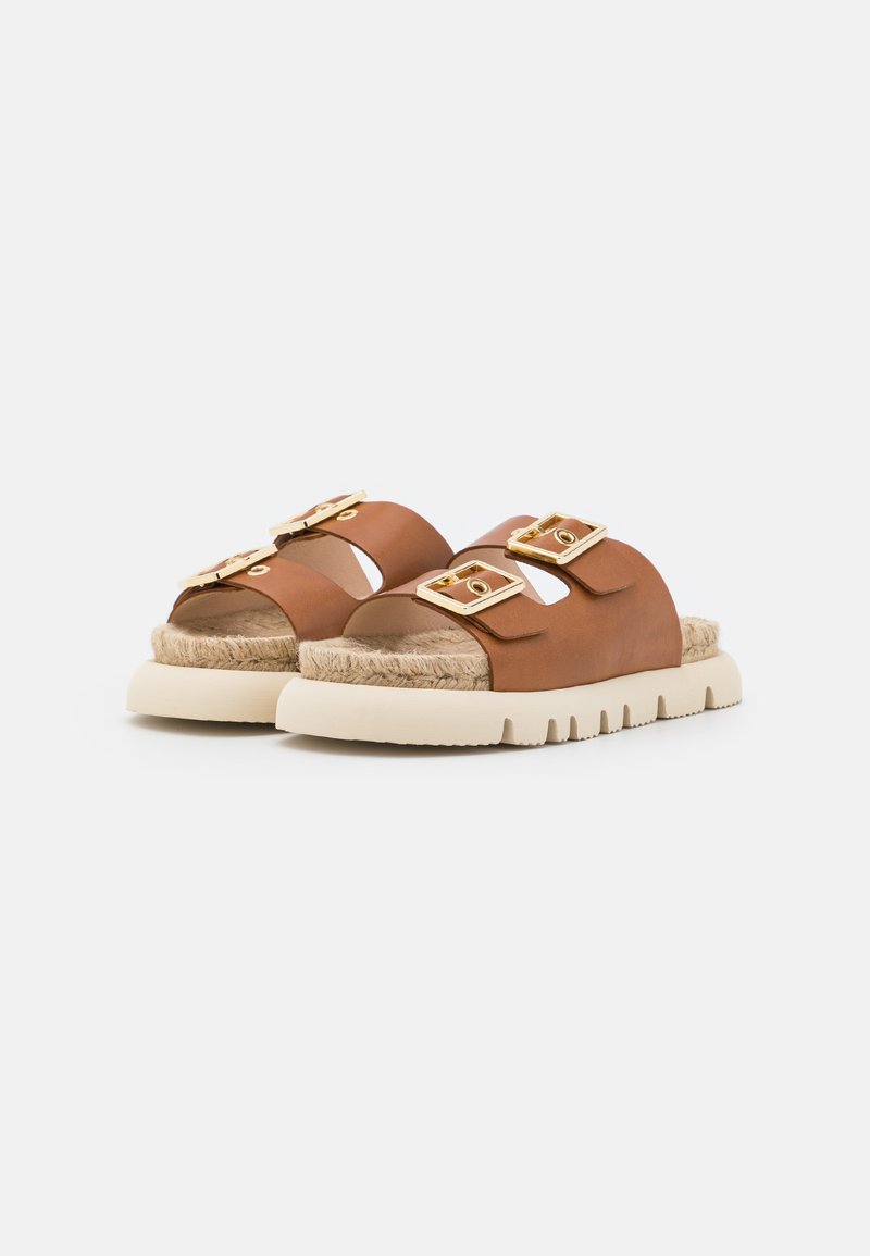 Damen Flache Pantoletten | Kanna DUSTIN Pantolette flach brown/braun - AZ84854 Damen Flache Pantoletten | Kanna DUSTIN Pantolette flach brown/braun - AZ84854
