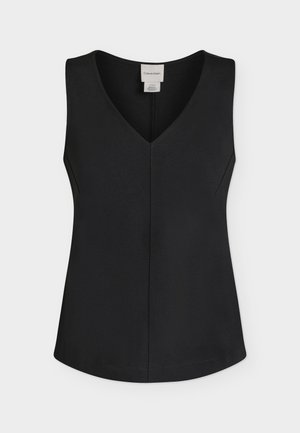 Calvin Klein, INTERLOCK FIT & FLARE TOP - Blouse - black