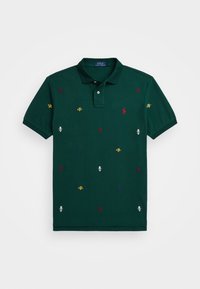 CUSTOM EMBROIDERED MESH POLO SHIRT - Piké - moss agate