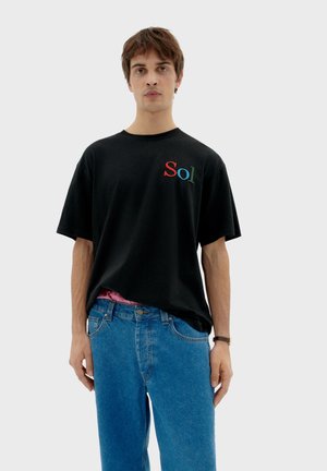 SOL - Print T-shirt - black
