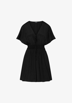 LIU JO, LIU JO SHORT DRESS WITH CAPE - Denné šaty - black