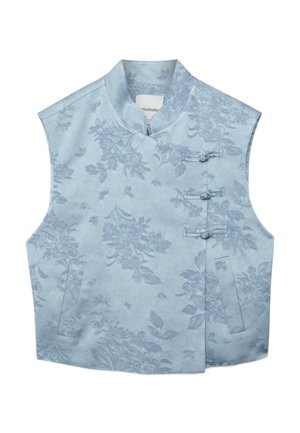 Stradivarius, QIPAO WAISTCOAT - Veste sans manches - blue