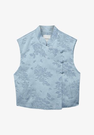 Stradivarius, QIPAO WAISTCOAT - Veste sans manches - blue