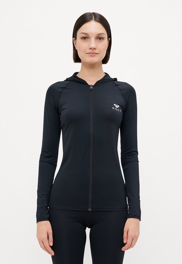 NEW ESSENTIALS HOODIE ZIPPED - Bikini top - anthracite