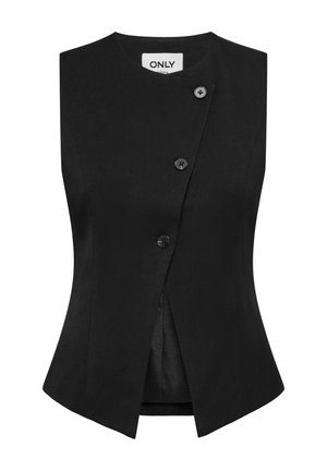 ONLY, ONLEIRA S/L ASYM WAISTCOAT TLR - Weste - black