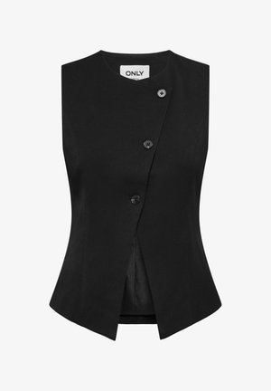 ONLY, ONLEIRA S/L ASYM WAISTCOAT TLR - Weste - black