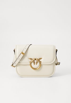 LOVE ONE BOX MINI - Skulderveske - white/white antique gold-coloured