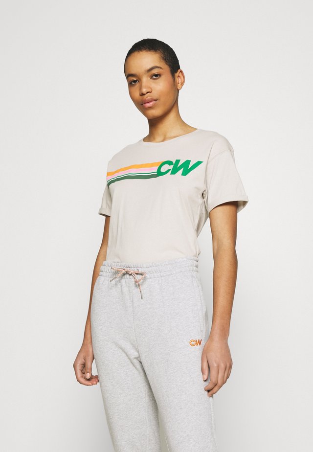 SHORE TEE - Print T-shirt - sandshell