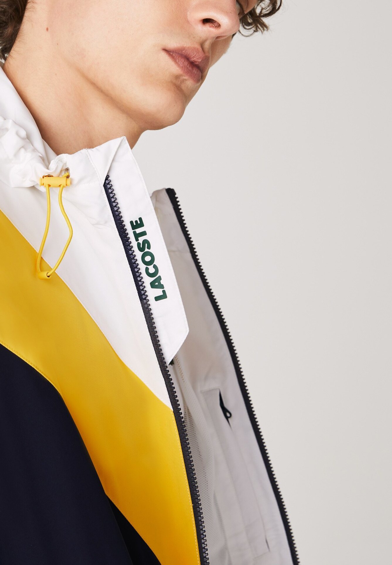 veste lacoste jaune